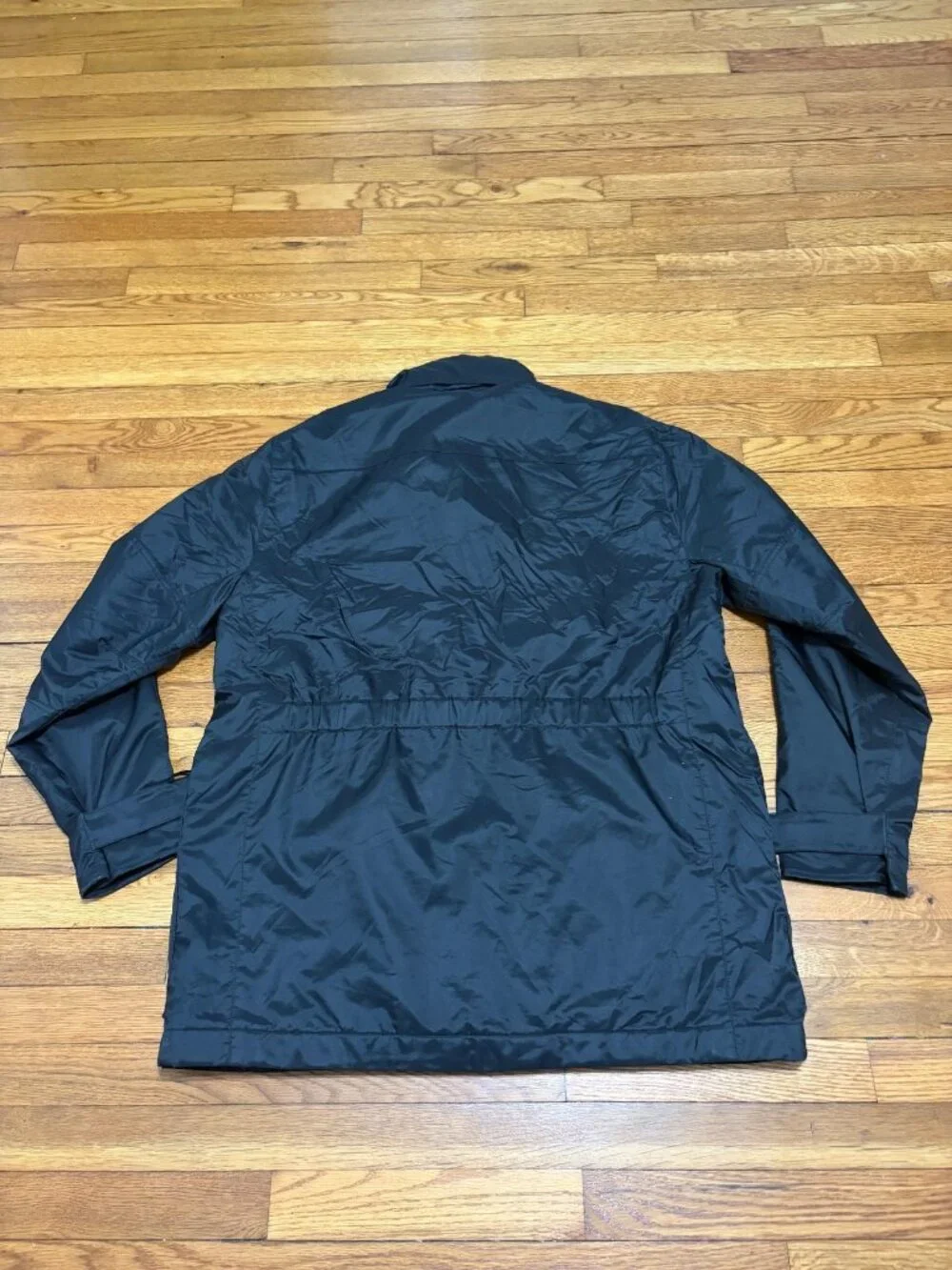 Banana Republic Mens Softshell Jacket Size Large Black Full Zip Fleece Lined